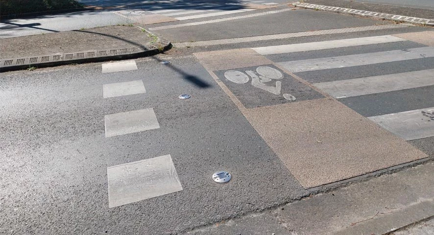 Aménagement d’un passage piétons lumineux