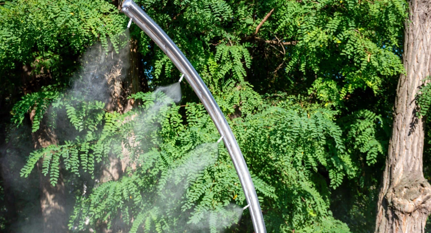 Brumisation de l'espace public